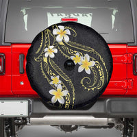 Polynesia Tattoo With Plumeria Spare Tire Cover Elegant Vibes LT14 - Polynesian Pride