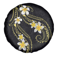 Polynesia Tattoo With Plumeria Spare Tire Cover Elegant Vibes LT14 - Polynesian Pride