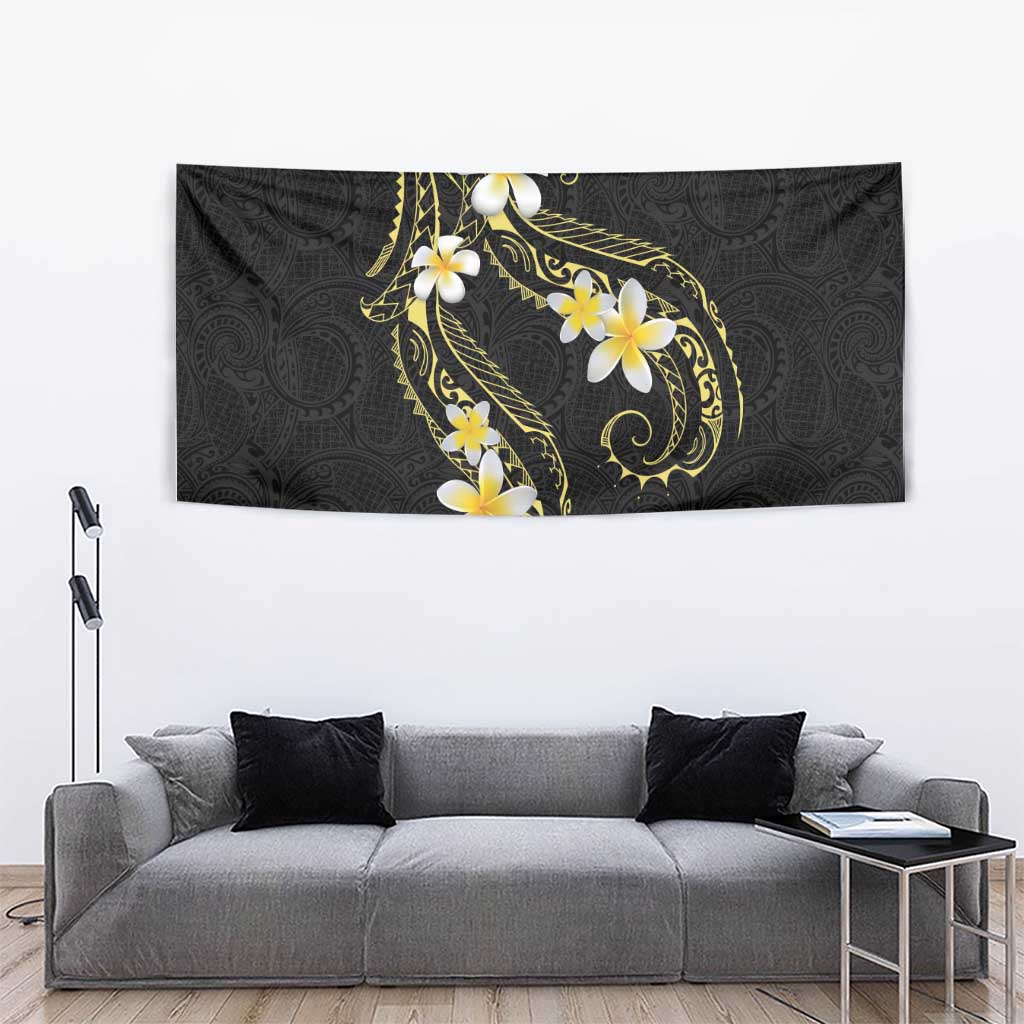 Polynesia Tattoo With Plumeria Tapestry Elegant Vibes LT14 - Polynesian Pride