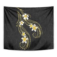 Polynesia Tattoo With Plumeria Tapestry Elegant Vibes LT14 - Polynesian Pride