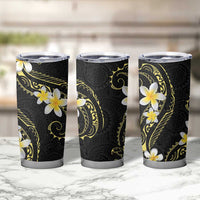 Polynesia Tattoo With Plumeria Tumbler Cup Elegant Vibes LT14 - Polynesian Pride
