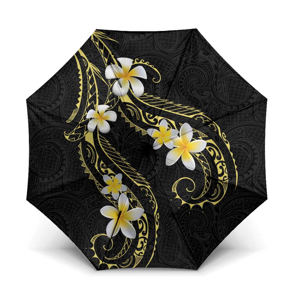 Polynesia Tattoo With Plumeria Umbrella Elegant Vibes