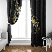 Polynesia Tattoo With Plumeria Window Curtain Elegant Vibes LT14 - Polynesian Pride