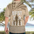 Tonga Father's Day Hawaiian Shirt Best Dad Ever Tongan Ngatu Pattern - Beige