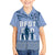 Tonga Father's Day Family Matching Puletasi and Hawaiian Shirt Best Dad Ever Tongan Ngatu Pattern - Blue