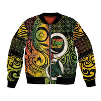 Vanuatu 1980 Bomber Jacket Ni-Van Tamtam Sand Drawing Pattern