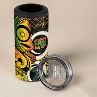 Vanuatu 1980 4 in 1 Can Cooler Tumbler Ni-Van Tamtam Sand Drawing Pattern LT14 - Polynesian Pride