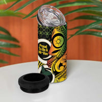 Vanuatu 1980 4 in 1 Can Cooler Tumbler Ni-Van Tamtam Sand Drawing Pattern LT14 - Polynesian Pride
