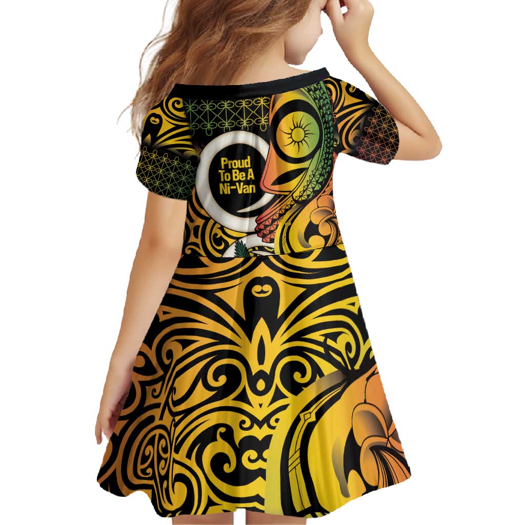 Vanuatu 1980 Family Matching Long Sleeve Bodycon Dress and Hawaiian Shirt Ni-Van Tamtam Sand Drawing Pattern