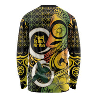 Vanuatu 1980 Long Sleeve Shirt Ni-Van Tamtam Sand Drawing Pattern LT14 - Polynesian Pride