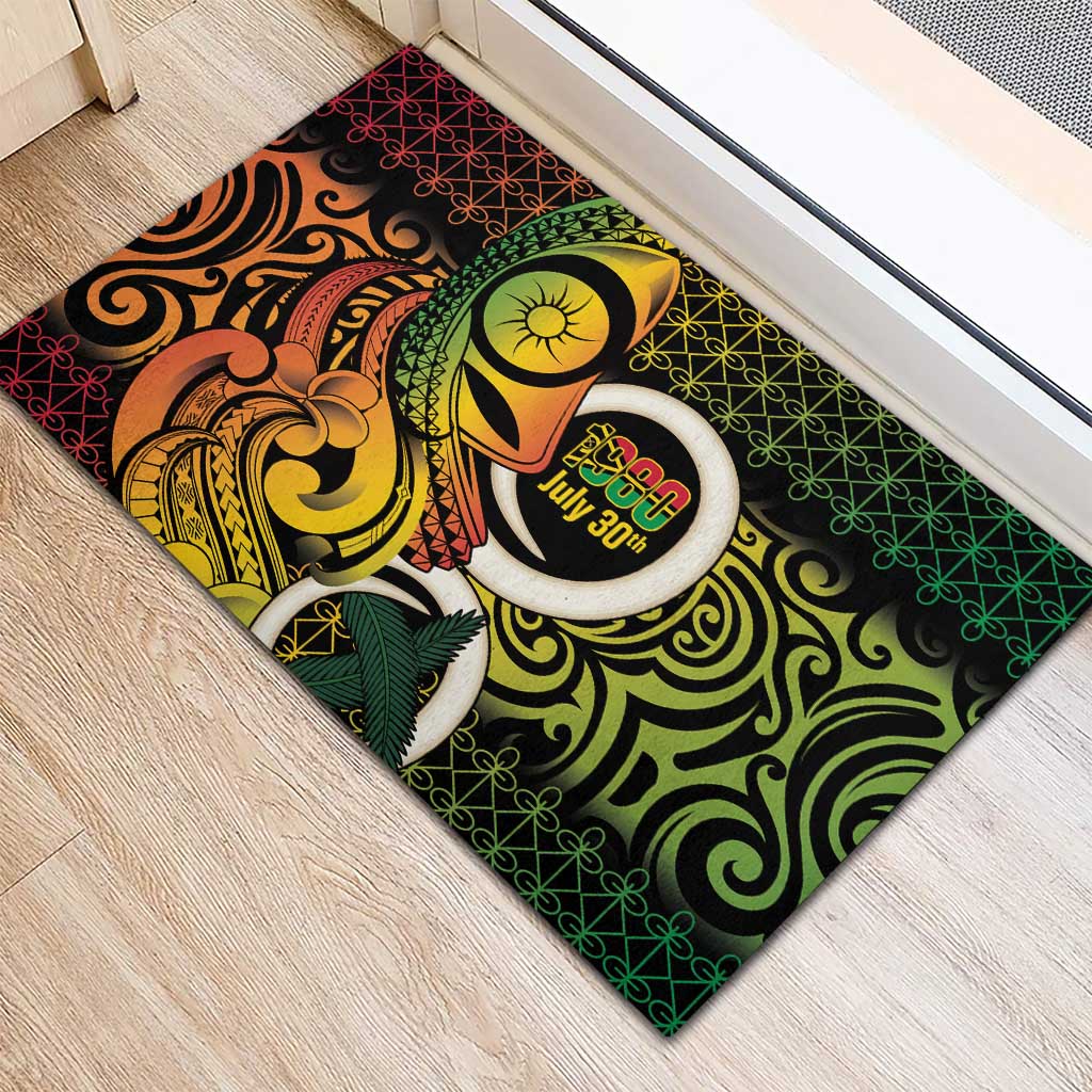 Vanuatu 1980 Rubber Doormat Ni-Van Tamtam Sand Drawing Pattern LT14 - Polynesian Pride
