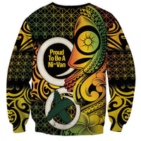 Vanuatu 1980 Sweatshirt Ni-Van Tamtam Sand Drawing Pattern LT14 - Polynesian Pride