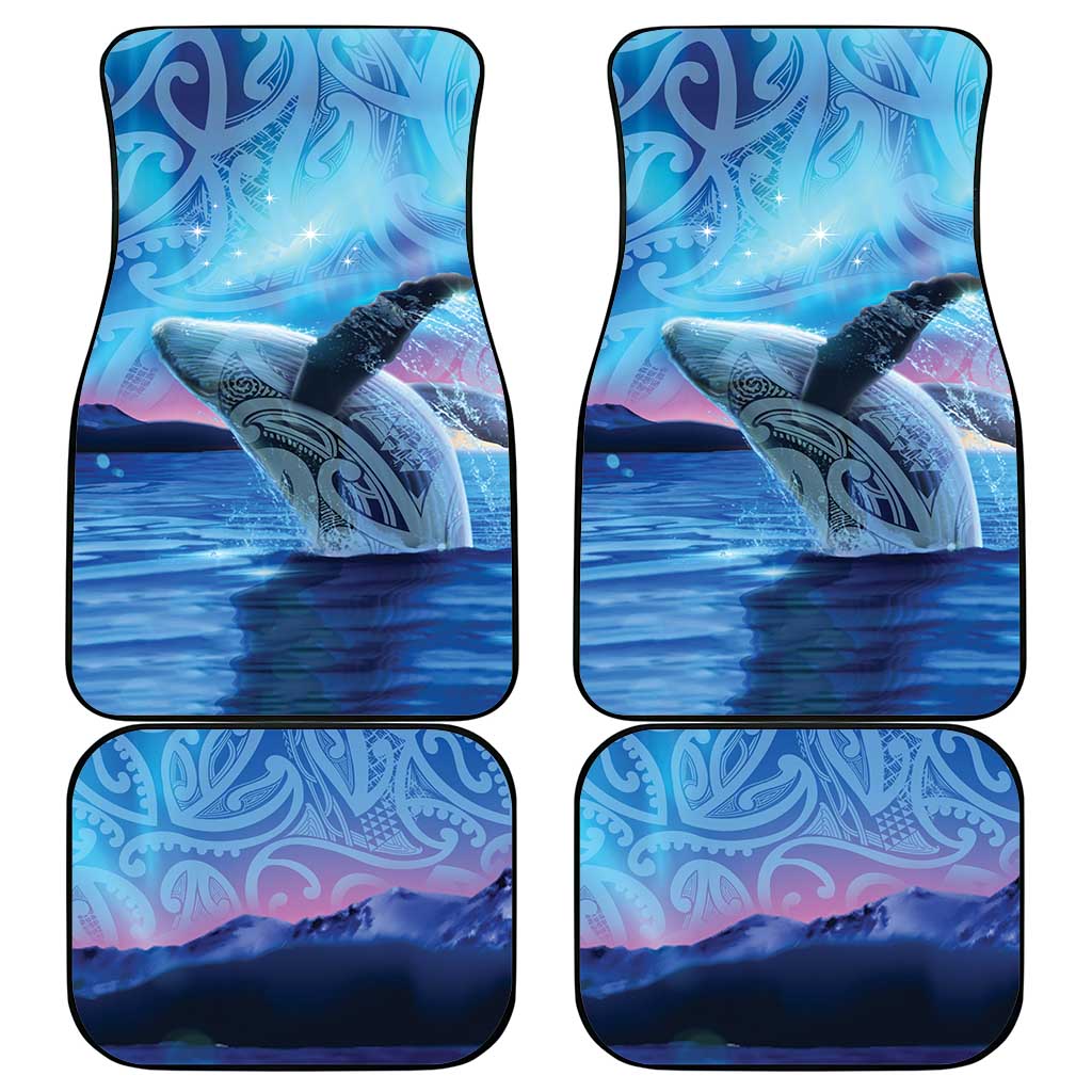 New Zealand Matariki Humpback Whale Car Mats Paikea Maori New Year Blue Galaxy LT14 - Polynesian Pride