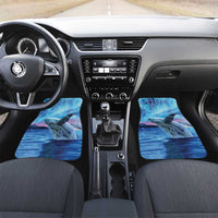 New Zealand Matariki Humpback Whale Car Mats Paikea Maori New Year Blue Galaxy LT14 Set 2pcs - Front Blue - Polynesian Pride