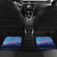 New Zealand Matariki Humpback Whale Car Mats Paikea Maori New Year Blue Galaxy LT14 Set 2pcs - Back Blue - Polynesian Pride