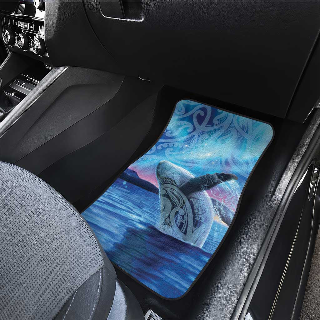 New Zealand Matariki Humpback Whale Car Mats Paikea Maori New Year Blue Galaxy LT14 - Polynesian Pride