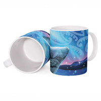 New Zealand Matariki Humpback Whale Ceramic Mug Paikea Maori New Year Blue Galaxy LT14 - Polynesian Pride