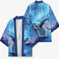 New Zealand Matariki Humpback Whale Kimono Paikea Maori New Year Blue Galaxy LT14 - Polynesian Pride