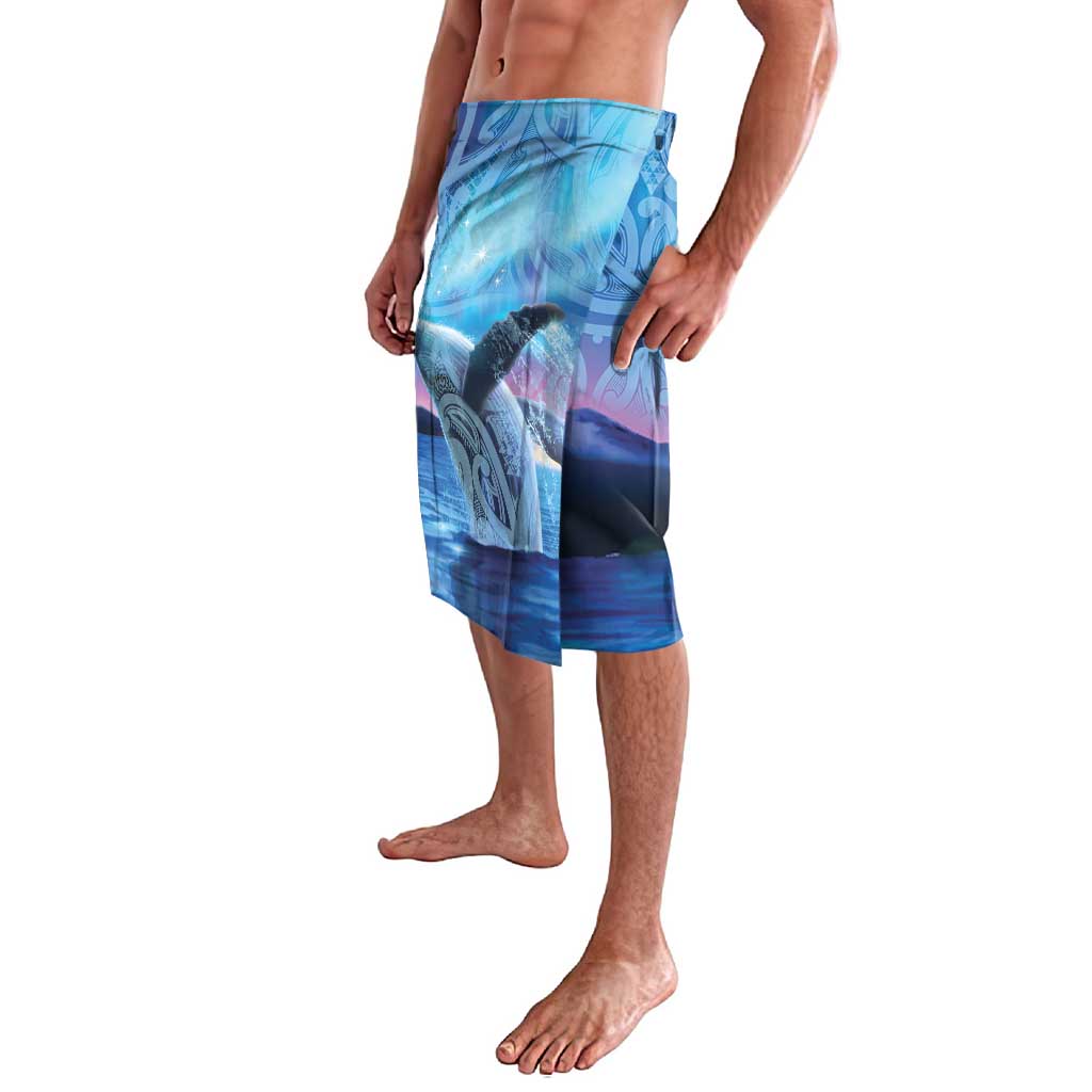 New Zealand Matariki Humpback Whale Lavalava Paikea Maori New Year Blue Galaxy LT14 - Polynesian Pride