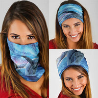 New Zealand Matariki Humpback Whale Neck Gaiter Paikea Maori New Year Blue Galaxy LT14 - Polynesian Pride