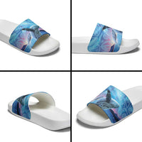 New Zealand Matariki Humpback Whale Slide Sandals Paikea Maori New Year Blue Galaxy LT14 - Polynesian Pride