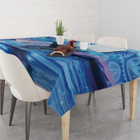 New Zealand Matariki Humpback Whale Tablecloth Paikea Maori New Year Blue Galaxy LT14 - Polynesian Pride