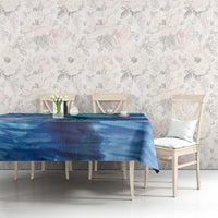 New Zealand Matariki Humpback Whale Tablecloth Paikea Maori New Year Blue Galaxy LT14 - Polynesian Pride