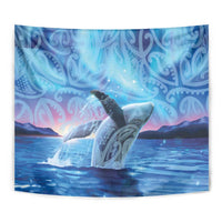 New Zealand Matariki Humpback Whale Tapestry Paikea Maori New Year Blue Galaxy LT14 - Polynesian Pride