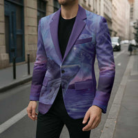 New Zealand Matariki Humpback Whale Blazer Paikea Maori New Year Purple Galaxy LT14 - Polynesian Pride