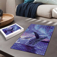 New Zealand Matariki Humpback Whale Puzzle Paikea Maori New Year Purple Galaxy LT14 - Polynesian Pride