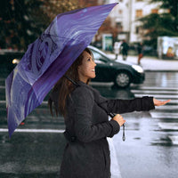 New Zealand Matariki Humpback Whale Umbrella Paikea Maori New Year Purple Galaxy