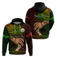 Custom Father Day Hawaii Hoodie Kanaka Kakau Hauoli La Makuakane LT14 - Polynesian Pride