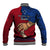 Polynesian Pride Father Day Samoa Baseball Jacket Manuia le Aso Sa o Tama Red Version LT14 - Polynesian Pride