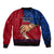 Polynesian Pride Father Day Samoa Bomber Jacket Manuia le Aso Sa o Tama Red Version LT14 - Polynesian Pride