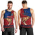 Polynesian Pride Father Day Samoa Men Tank Top Manuia le Aso Sa o Tama Red Version LT14 - Polynesian Pride