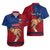 Personalised Father Day Samoa Hawaiian Shirt Manuia le Aso Sa o Tama Red Version LT14 - Polynesian Pride