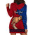 Personalised Father Day Samoa Hoodie Dress Manuia le Aso Sa o Tama Red Version LT14 - Polynesian Pride