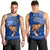 Polynesian Pride Father Day Samoa Men Tank Top Manuia le Aso Sa o Tama Blue Version LT14 - Polynesian Pride