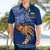 Personalised Father Day Samoa Hawaiian Shirt Manuia le Aso Sa o Tama Blue Version LT14 - Polynesian Pride