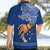 Personalised Father Day Samoa Hawaiian Shirt Manuia le Aso Sa o Tama Blue Version LT14 - Polynesian Pride