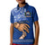 Personalised Father Day Samoa Kid Polo Shirt Manuia le Aso Sa o Tama Blue Version LT14 Kid Blue - Polynesian Pride