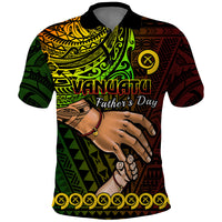 Custom Father Day Vanuatu Polo Shirt I Love You Dad Reggae Version LT14 Reggae - Polynesian Pride
