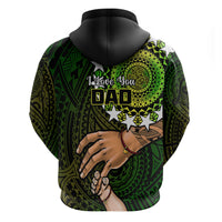 Polynesian Pride Father Day Cook Islands Hoodie I Love You Dad Kuki Airani Turtle Pattern LT14 - Polynesian Pride