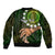 Personalised Father Day Cook Islands Bomber Jacket I Love You Dad Kuki Airani Turtle Pattern LT14 - Polynesian Pride