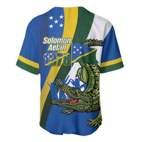 Solomon Islands Independence Day Baseball Jersey Happy 7 July Crocodile Flag Style