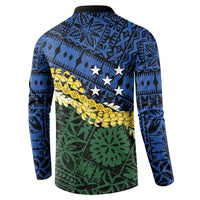 Halo Olaketa Solomon Islands Tapa Pattern Button Sweatshirt