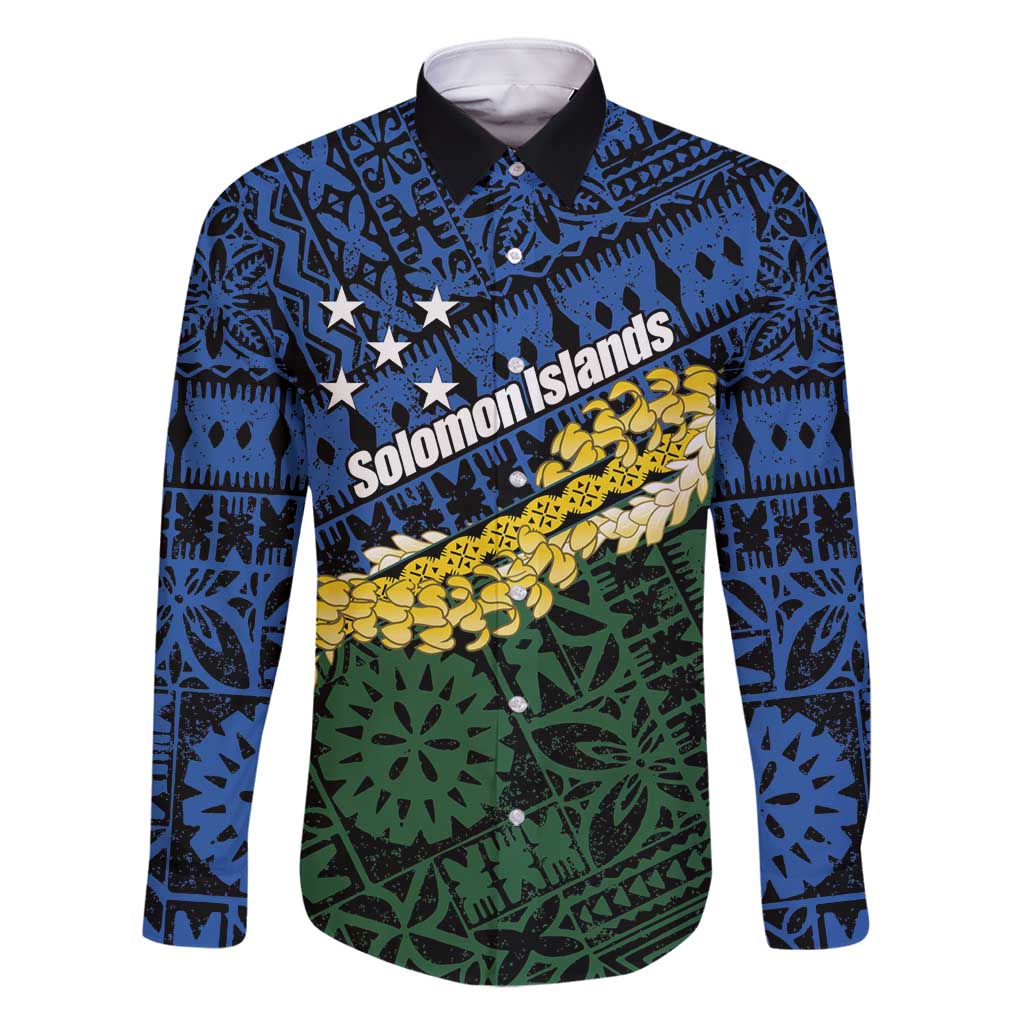 Halo Olaketa Solomon Islands Tapa Pattern Family Matching Long Sleeve Bodycon Dress and Hawaiian Shirt