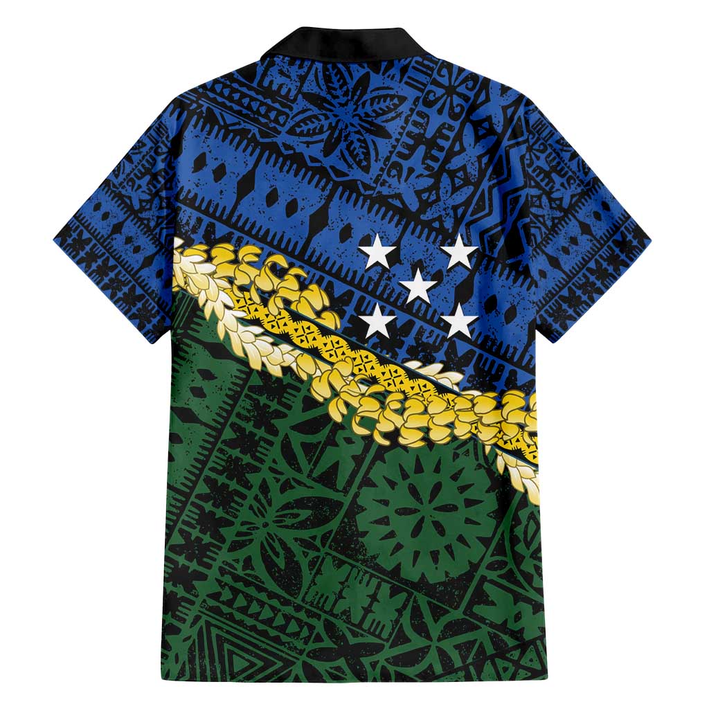 Halo Olaketa Solomon Islands Tapa Pattern Family Matching Off Shoulder Short Dress and Hawaiian Shirt