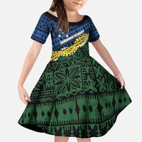 Halo Olaketa Solomon Islands Tapa Pattern Family Matching Short Sleeve Bodycon Dress and Hawaiian Shirt