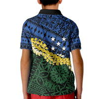Halo Olaketa Solomon Islands Tapa Pattern Kid Polo Shirt